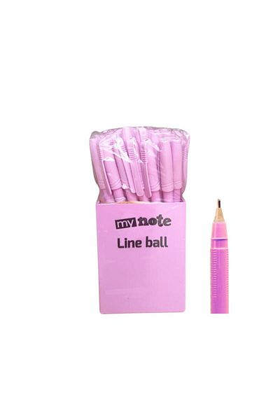 Mynote Line Ball 50 Pp Box Pastel Purple