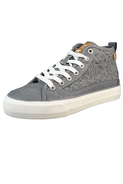 Mustang Damen High Sneaker High Top 1272502 Blau 875 Sky Textil/synthetik