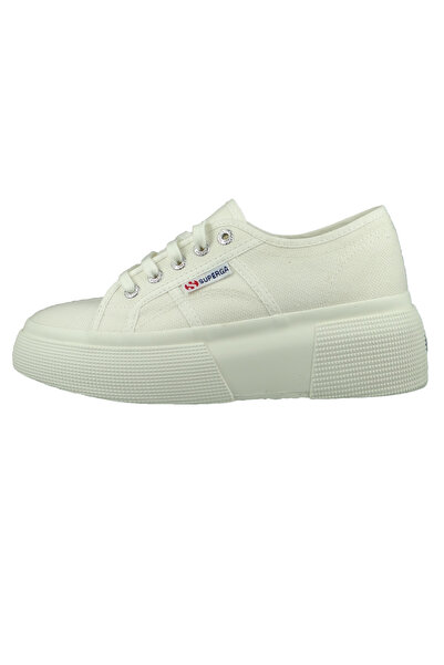 Superga Damen Low Sneaker 2287 Bubble Low Top S00dqs0 Weiß Ac6 Full White Avorio Leinen