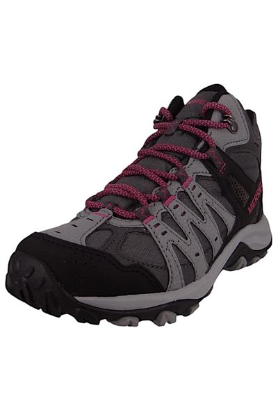 Merrell Damen Wanderstiefel Stiefel Wanderschuhe Accentor 3 Mid Gtx J500224 Grau Monument Fuchsia Lederimit