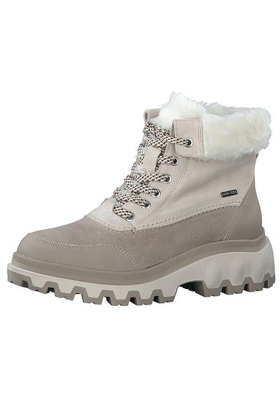 Tamaris Damen Elegante Stiefelette 1-26903-41 Grau 399 Antelope Comb Leder