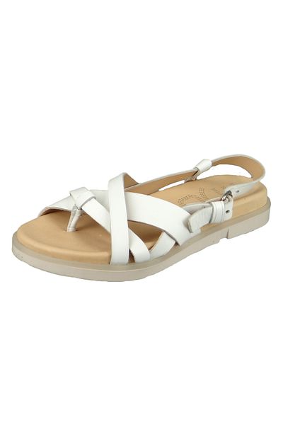 Mjus Damen Sandalen Ketta P07007-0201-6105 Weiß Ghiaccio Leder
