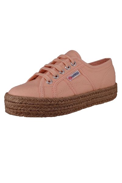 Superga Damen Low Sneaker 2730 Rope Low Top S00cf20 Rosa X7z Pink Peach Leinen