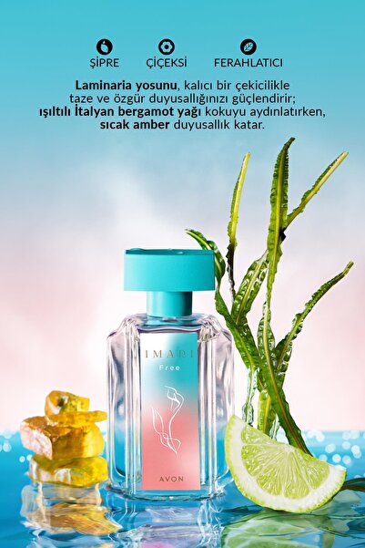 AVON Imari Free Kadın Parfüm Rollon ve Vücut Losyonu Paketi