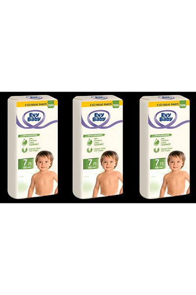 Evy Baby Baby Diaper Size 7 XXL 138 Pieces (19+ kg)