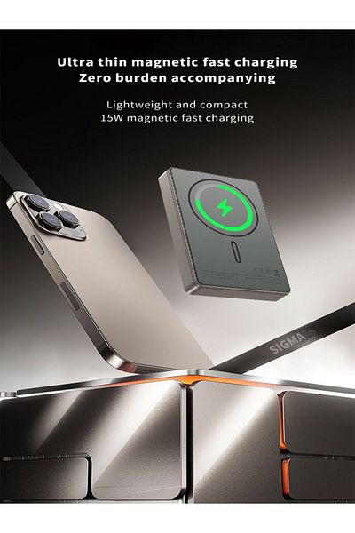 Zoom Plus Wireless & Magsafe 10000mah Power Bank With 15w Fast Charging And Weightless