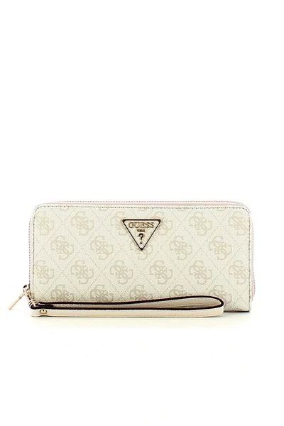 Guess LAUREL SLG محفظة نسائية زرقاء كبيرة بسحاب حولها SWSG8500146-BNN