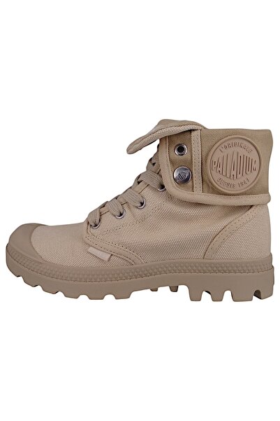 Palladium Damen Elegante Stiefelette Baggy 92353-221-m Weiß Sahara Baumwolle