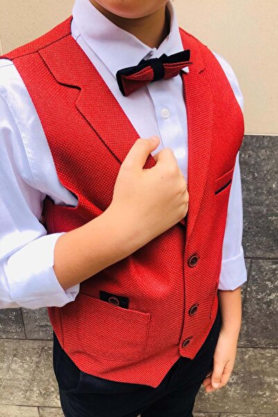 Mnk Baby&Kids Spor Yelek Erkek Çocuk Takım KIRMIZI