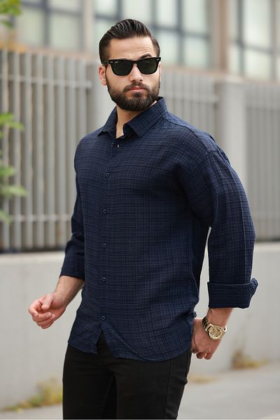 BASEL.CO Men's Premium Oversized Basic Linen Mixed Old Money Casual Shirt