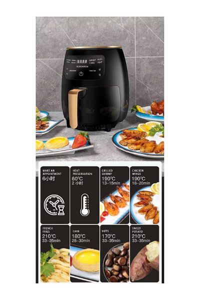 Silver Crest 6l Extra Large Capacity 2400w Digital Touch Air Fryer