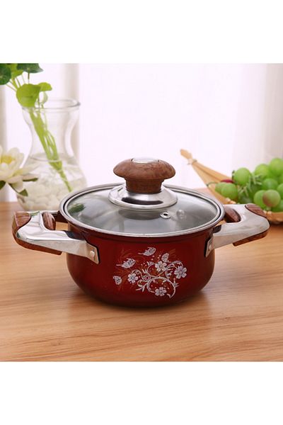 MACON 8 Pcs High Quality Stainless Steel Cookware Set - Red