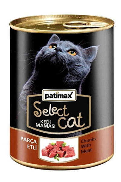 Patimax Sığır Etli Kedi Maması Konservesi 400 gr. (Parça Etli, İtalyan Menşeili)