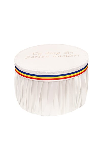 Recostore Cutie transport trusou alb-traditional, 30x25 cm, REC1253