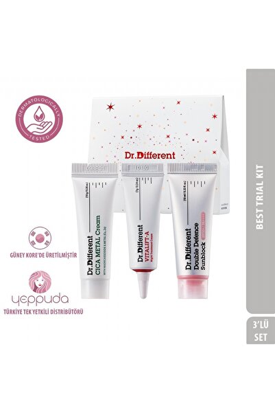 Dr.Different Best Trial Kit - 3'lü Deneme Kiti (CİCA METAL CREAM, VİTALİFT-A ...