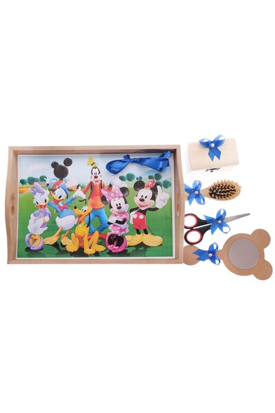 Recostore Tava mot, Mickey Mouse , 6 piese, albastru electric, 35x20 cm,REC1967/17