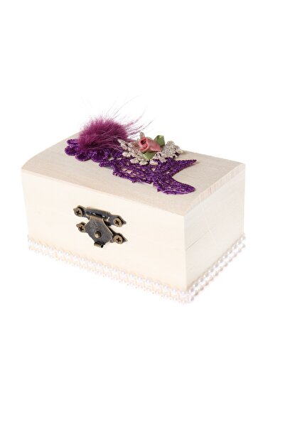 Recostore Cutiuta cufar prima suvita, handmade, mov,10x5x5 cm,REC1805