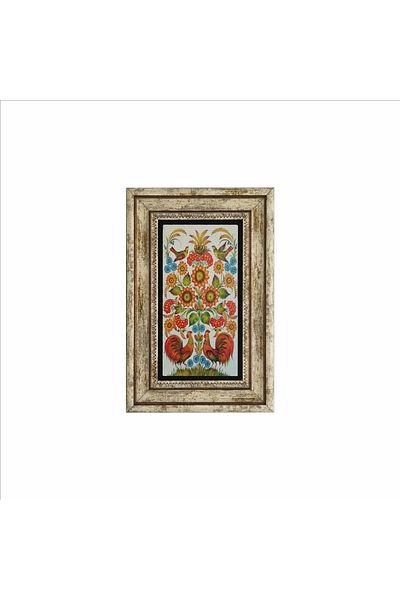 Sadrazam Rooster Printed Natural Stone Painting (20 X 30 Drg-97)