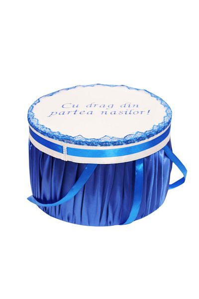 Recostore Electric blue-white suitcase transport box, 30x25 cm, REC1252