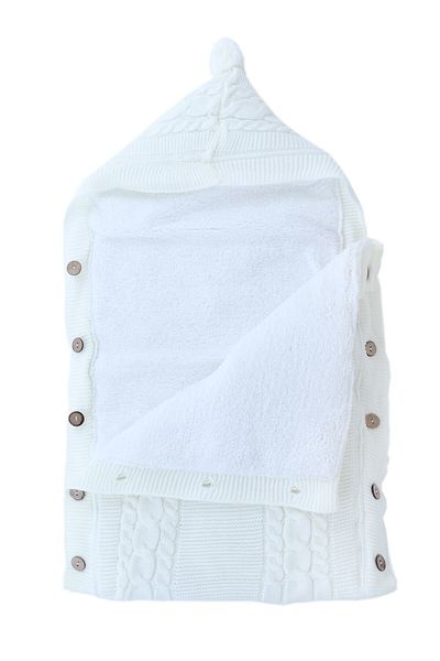 Recostore Port bebe tricotat imblanit bebelusi, alb, REC2484