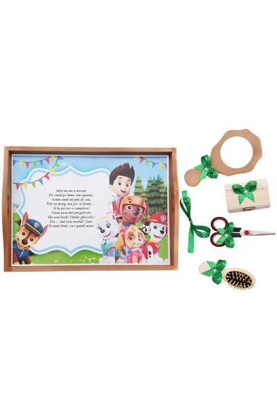 Recostore Tava mot, Paw Patrol, 6 piese, verde, 35x20 cm, REC1967/46