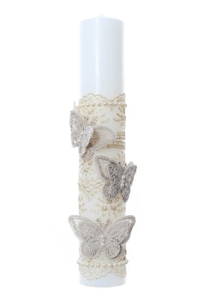 Recostore Lumanare botez crem, 35 cm, REC2183