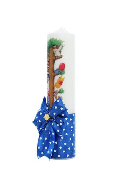 Recostore Lumanare botez, Winnie The Pooh , 30x7 cm, albastru electric, REC5002/12