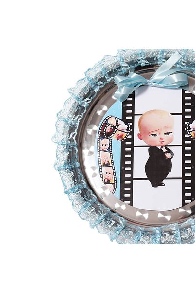 Recostore Tava mot cu Bebe Boss , 30 cm, bleu, 6 piese,REC1969/69