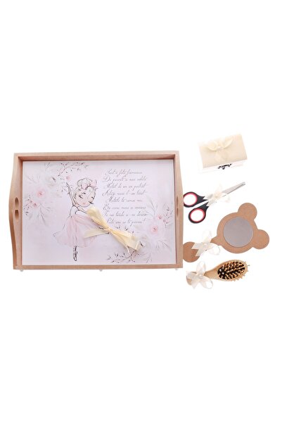 Recostore Tava mot, balerina, 6 piese, ivoire, 35x20 cm,REC1967/35