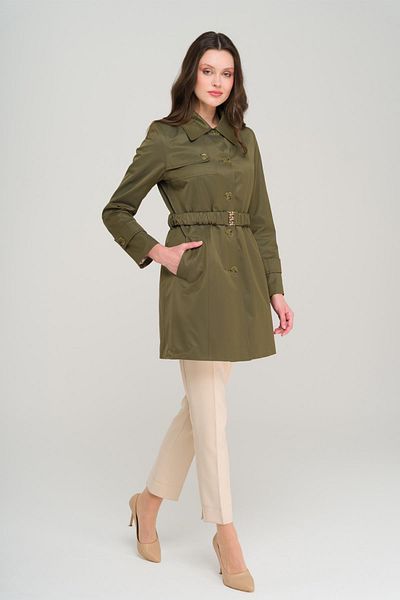 Olcay Gefütterter kurzer Trenchcoat mit Gürtel und wasserabweisendem Futter A.HAKI 6684