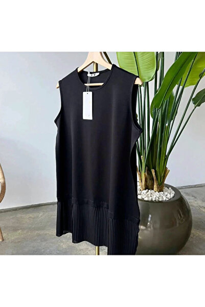 Butik Pack of 2 75cm Pleated Underwear Premium Quality Black White + Burgundy Silky Shawl Gift