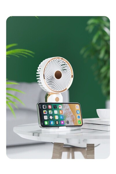 MATECHNO Taşınabilir Mini Fan Standlı Şarj Edilebilir El Fanı Şarj Edilebilir...