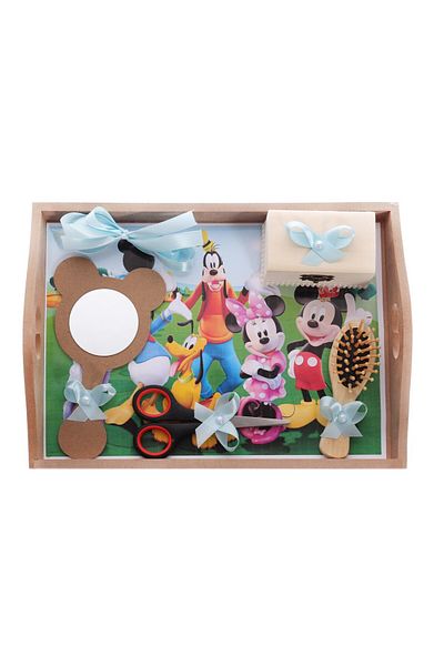 Recostore Tava mot, Mickey Mouse , 6 piese, bleu, 35x20 cm,REC1967/19
