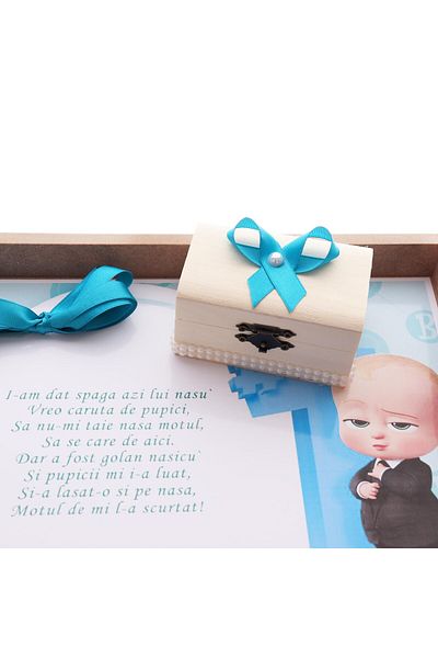 Recostore Tava mot, Baby Boss, 6 piese, turcoaz, 35x20 cm,REC1967/4