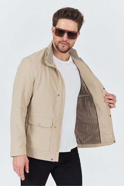EnricoBASELLİ Judge Collar Summer Coat