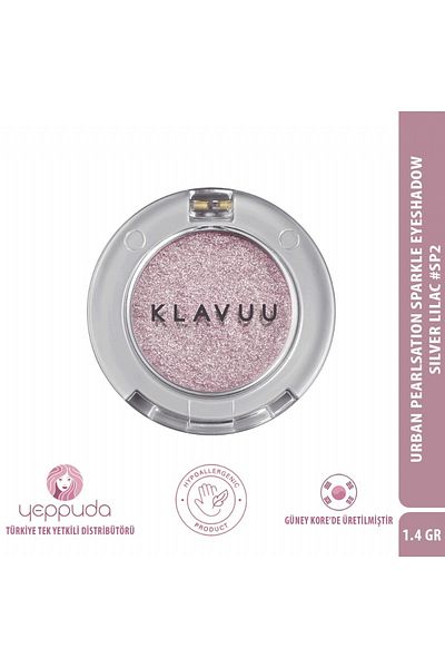 Klavuu Shadow Containing Intense Pigmented, Korean Pearl Essence and Glitter 02 Silver Lilac Urban Pearlsation Sparkle