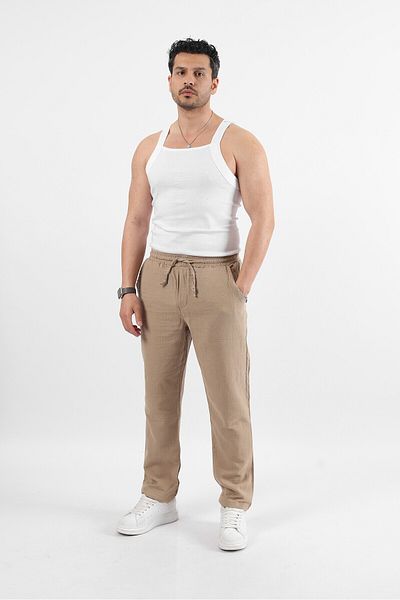 Rodrigo Men's Relaxed Cotton Linen Loose Trousers
