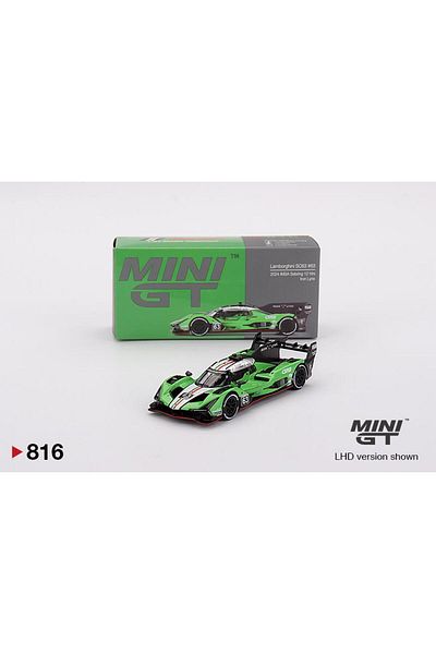 mini gt Lamborghini Sc63 # 63 Iron Lynx 2024 Imsa Sebring 12 Hrs 816