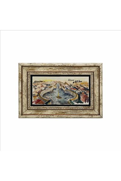 Sadrazam Italy Printed Natural Stone Painting (20 X 30 Drg-7)