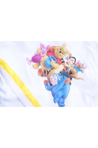 Recostore Trusou cu Winnie The Pooh botez, 6 piese, galben, REC2219