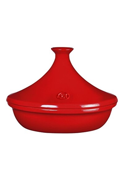 Emile Henry تاجين مقاوم للحريق 32 سم 5 لتر أحمر/بورجوندي