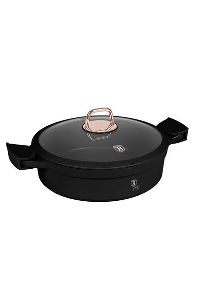 Berlinger Haus Saucepan With Lid And Removable Silicone Handles 28 4.2l Cm Black Rose Bh 1455