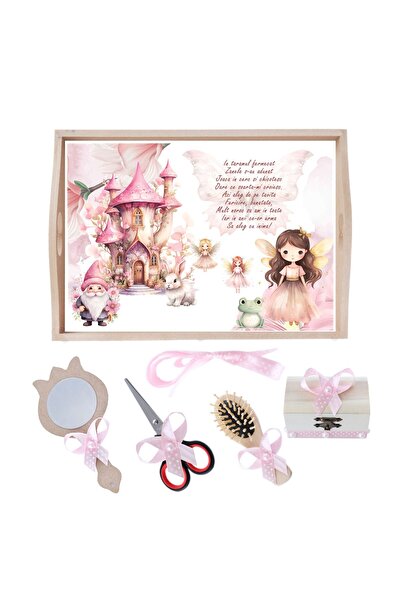 Recostore Σετ δίσκων κοπής μπισκότων/κέικ, Fairy and Castle, ροζ, 6 τεμάχια, ...