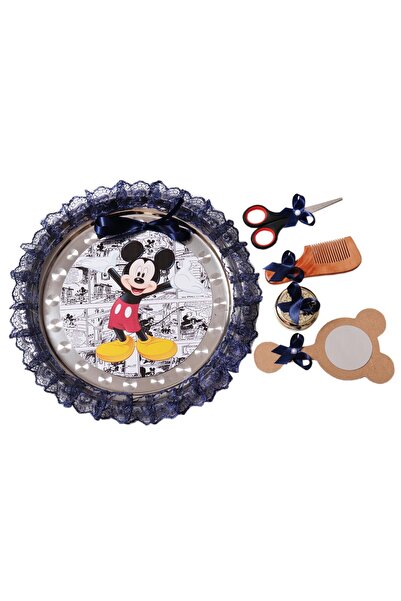 Recostore Tava mot cu Mickey Mouse , 30 cm, bleumarin, 6 piese,REC1969/54