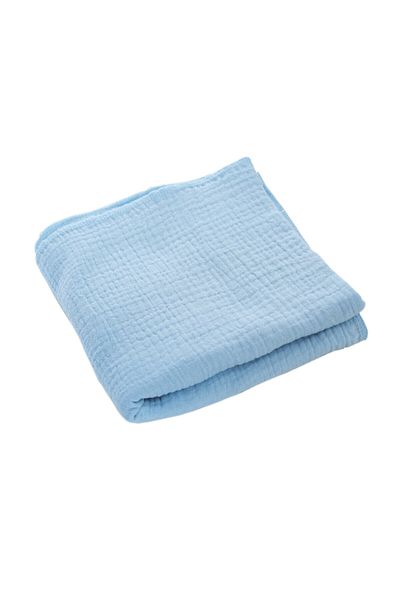 Recostore Pled din MUSELINA, bleu, 70x70 cm, REC3036-1