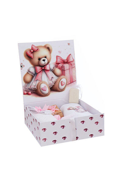 Recostore Trusou , 8 piese, cu Ursulet, roz, REC3078