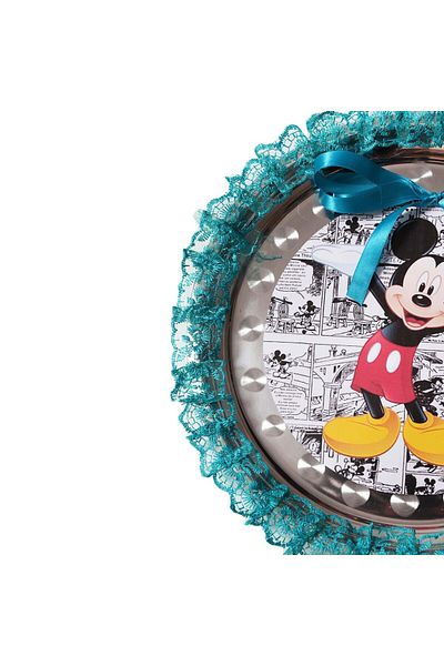 Recostore Tava mot cu Mickey Mouse , 30 cm, turcoaz, 6 piese,REC1969/56
