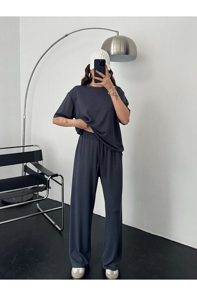 BRGCLOTHING Crew Neck O.Y.S.H T-Shirt Pants Modal Set