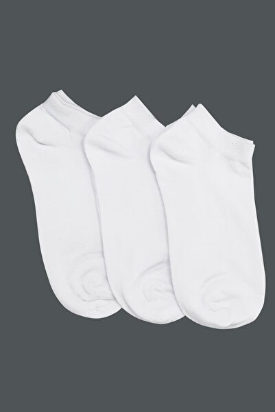 TENA MODA Жіночі білі 3-пари базових шкарпеток