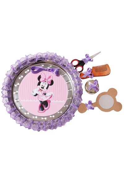 Recostore Tava mot cu Minnie Mouse , 30 cm, lila, 6 piese,REC1969/11